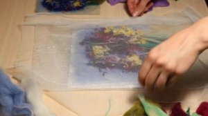 Мастер-класс по мокрому валянию из шерсти «Цветы»