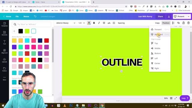 Canva Tutorial: Create an Outline around your Text смотреть онлайн