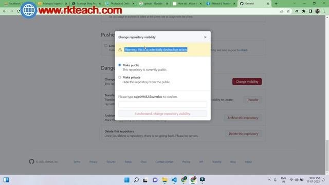 How To Change Github Repository From Public To Private