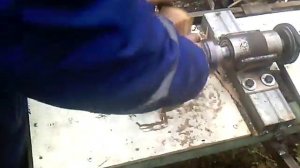 Дровокол для мотоблока винтовой.