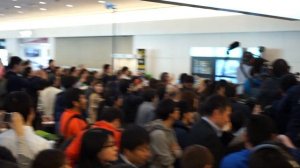 Olympic Gold Medalist Skater Yuzuru Hanyu at Haneda Airport, Tokyo