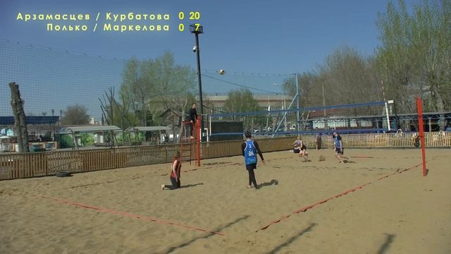 Пляжный волейбол / Микс / Арзамасцев-Курбатова vs Полько-Маркелова / Магнитогорск / 29-04-2023