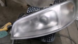 Opel Omega, часть 18. Полировка фар опель омега