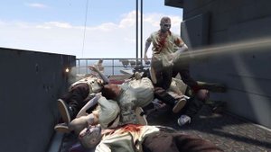 US Army Zombie Defense on Aircraft Carrier - GTA 5 NPC Wars