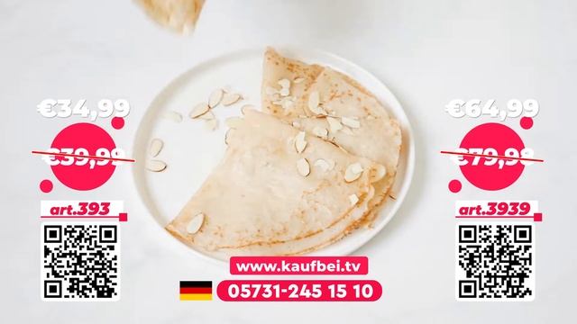 ?? SET 2x BEM Kabelloser Pfannkuchen Maker, perfekte Crepes in nur ca. 30 Sekunden смотреть онлайн