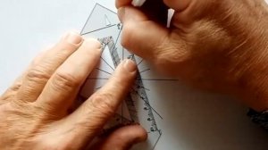 Рисуем восмиконечную звезду с помощью угольника-транспортира