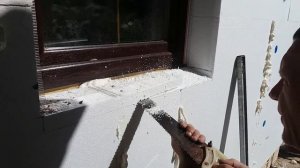 Как в системе EIFS Ceresit сделать уклон под установку подоконного отлива
