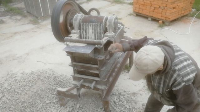 Самодельная Щёковая дробилка