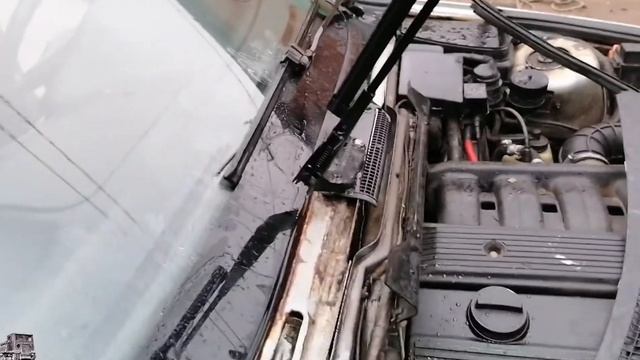 Вода в полах,одна из причин. Задраить отсек). BMW Е-34 смотреть онлайн