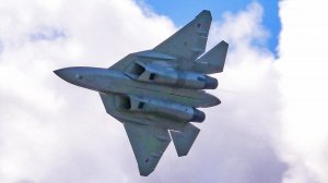Су-57 в полёте. Исходное видео без монтажа. Высший пилотаж в Кубинке в августе 2021 года
