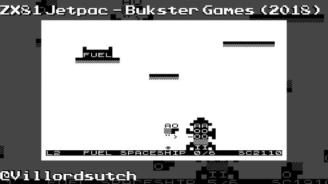 ZX81 Jetpac for the 16K ZX81 from Bukster Games (2018) смотреть онлайн