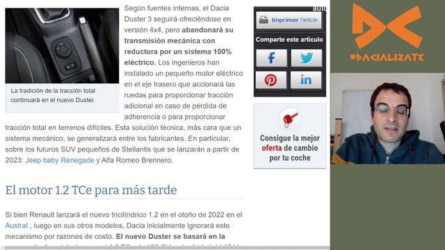 Dacia Duster 3 4x4 - Nuevo sistema innovador eléctrico смотреть онлайн