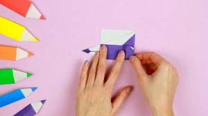 ЗАКЛАДКА КАРАНДАШ | ОРИГАМИ ИЗ БУМАГИ | ORIGAMI BOOKMARK PENCIL