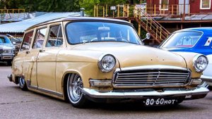 Волга ГАЗ-22 на пневме в стиле Rat Rod-лоурайдер