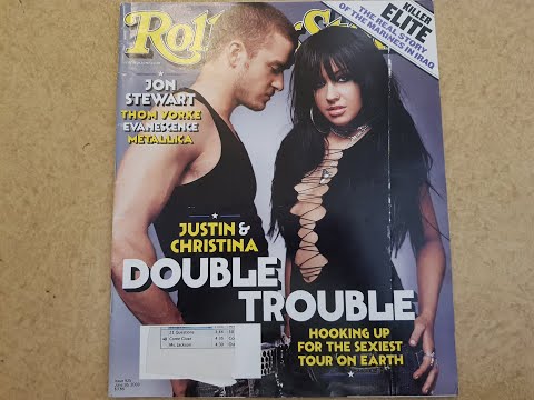 Rolling Stone with Christina Aguilera & Justin Timberlake, june, 2003