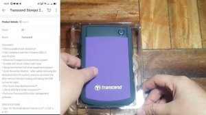 TRANSCEND STOREJET 25H3 1TB USB 3.0 HARD DRIVE | FROM SHOPEE |