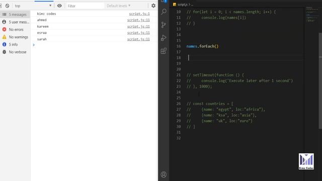 JavaScript Array Foreach Part1[شرح جافا سكريبت]