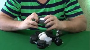 Мебельные ролики со штырями для крепления с блокировкой
