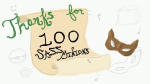 Thanks for 100, Sass Minions! - Kat Gets Artsy #5