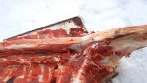 Заготовка мяса в колхозе...