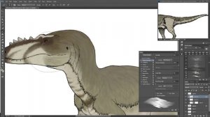 Alioramus for Wikipedia | Dinosaur Timelapse Paint | Fred Draws