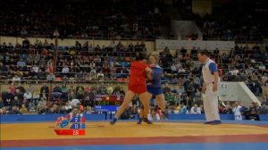 SAMBO. ODZELASHVILI (GEO) vs GURTSIEVA (RUS). World Cup "Kharlampiev Memorial" 2017