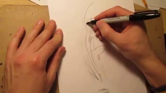 Мистер Уник в прыжке , Mr Unick. Поэтапное рисование персонажа, придуманного Дрейманом Денисом смотреть онлайн