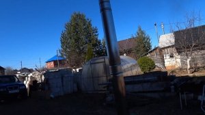 Печь для мобильной бани или зимней палатки.mp4