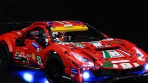 Oświetlenie do LEGO 42125 Technic - Ferrari 488 GTE AF Corse #51