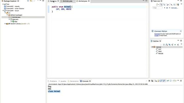 Learn Java Tutorial for Beginners, Part 44: Enum