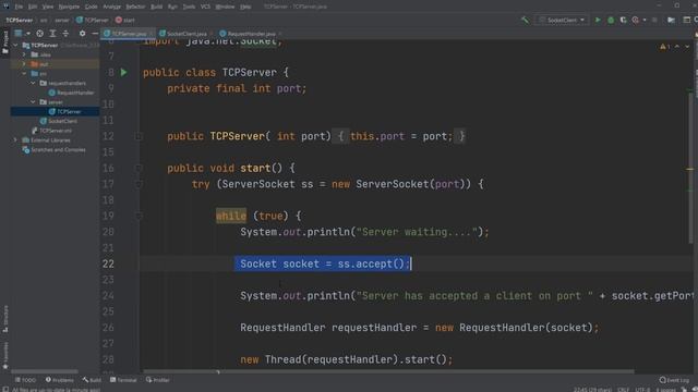 Java Intermediate Tutorials #11 - TCP Server with sockets смотреть онлайн
