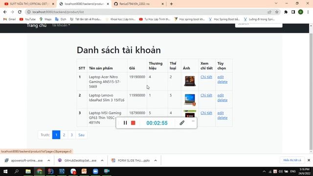 Backend Java - Lê Đăng Quang - Xây dựng website bán máy tính bằng Spring Boot смотреть онлайн