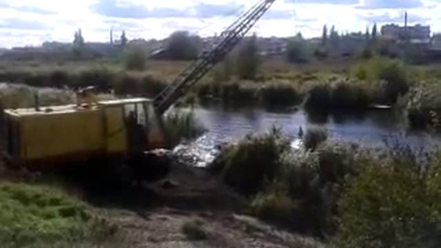 Низкий старт по очистки реки Драга ЭО 4111 смотреть онлайн