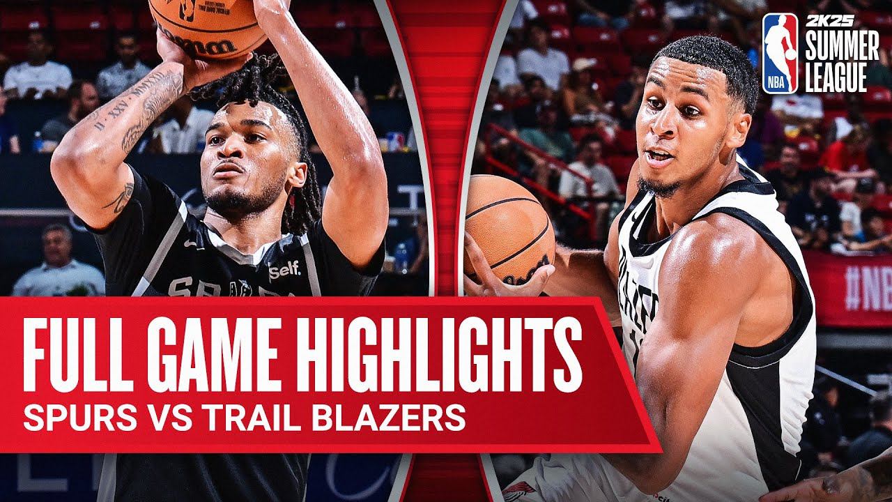 SPURS vs TRAIL BLAZERS | NBA ЛЕТНЯЯ ЛИГА| ВСЕ ХАЙЛАЙТЫ МАТЧА