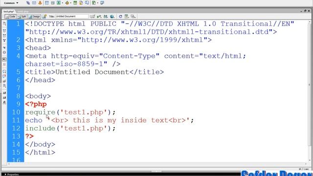 Beginner PHP Tutorial -46- include and require function in php(Urdu/Hindi)