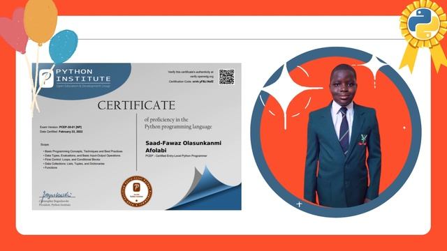 Fawaz Python Certified Entry Exam PCEP 30-01