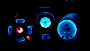 Вариант панели приборов ГАЗ-24-10 с RGB-контроллером