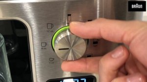 Braun MultiServe Coffee Machine - How To  use the Over Ice Function