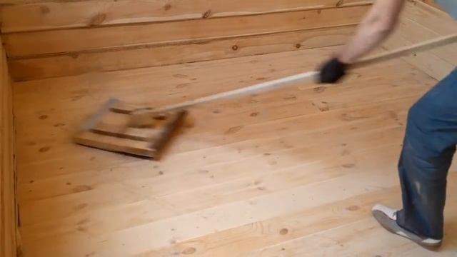 Шлифовка деревянного пола вручную