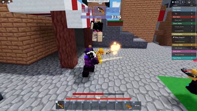 NEW GUN GAME AND GRAPPLE HOOK... (Roblox Bedwars)