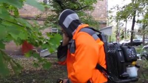 ВОЗДУХОДУВКА 06.10. 2018г. ПОД ОКНАМИ ПОЛИКЛИНИКИ