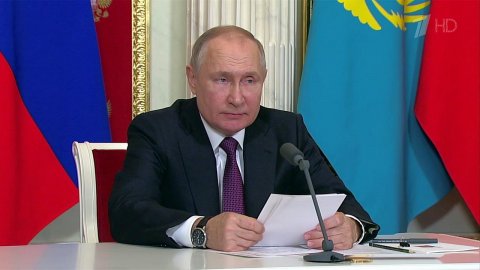 Владимир Путин принимает в Кремле Касым-Жомарта Токаева