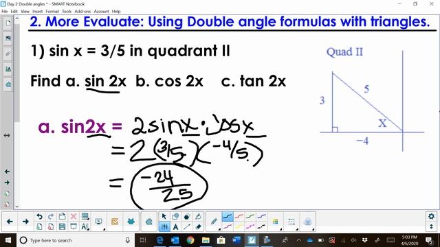 Evaluate Sin Cosine Tangent with Double Angle Formulas смотреть онлайн