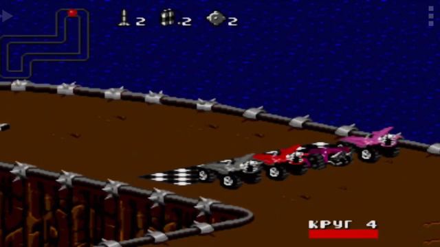 Rock n'Roll Racing , гонки рок-н-ролл sega - ( часть 2 ) конец . смотреть онлайн