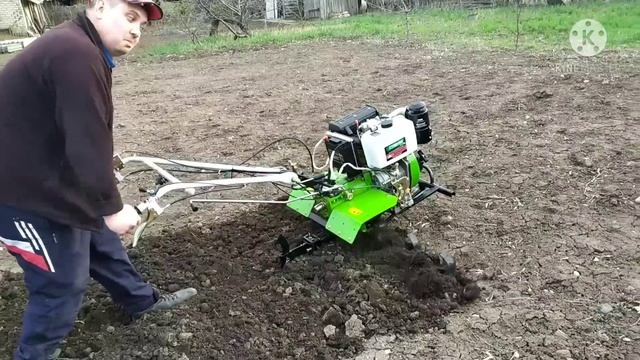 Заводим Дизельный Мотоблок 9 лс Первый Раз ,Пробуем Культивировать 2021