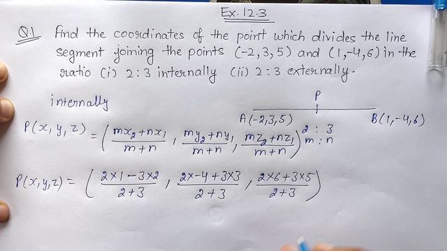 Ex-12.3 Q-1 Class 11 ( Introduction to 3D ) NCERT Math