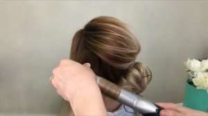 Как сделать прическу быстро? Вариант свадебной прически низкий пучок.