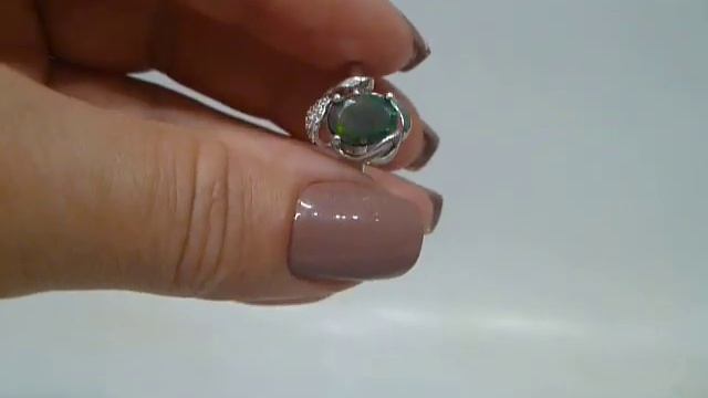 Кольцо с натуральныч эфиопским черным опалом 1.09 ct Размер 18 Серебро 925