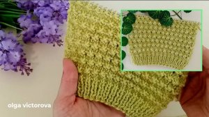 344  РЕЛЬЕФНЫЙ УЗОР СПИЦАМИ БУСИНКИ Вязание спицами Узоры KNITTING PATTERNS