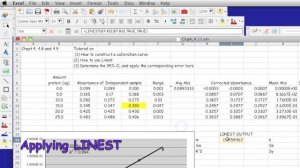 Excel: Linear Regression, LINEST and Confidence Level